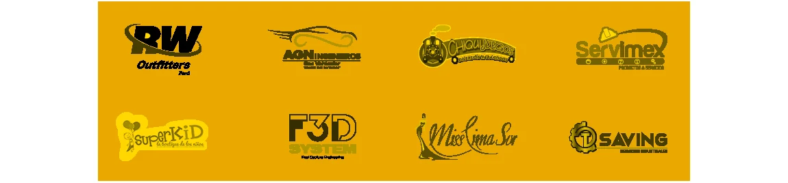 Logotipos de clientes de Seven Branding — grupo 1